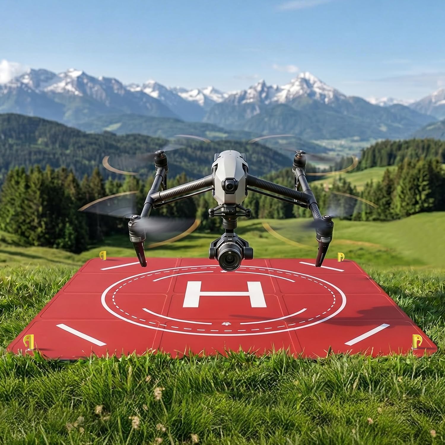 XXL foldable drone landing pad for enterprise drones