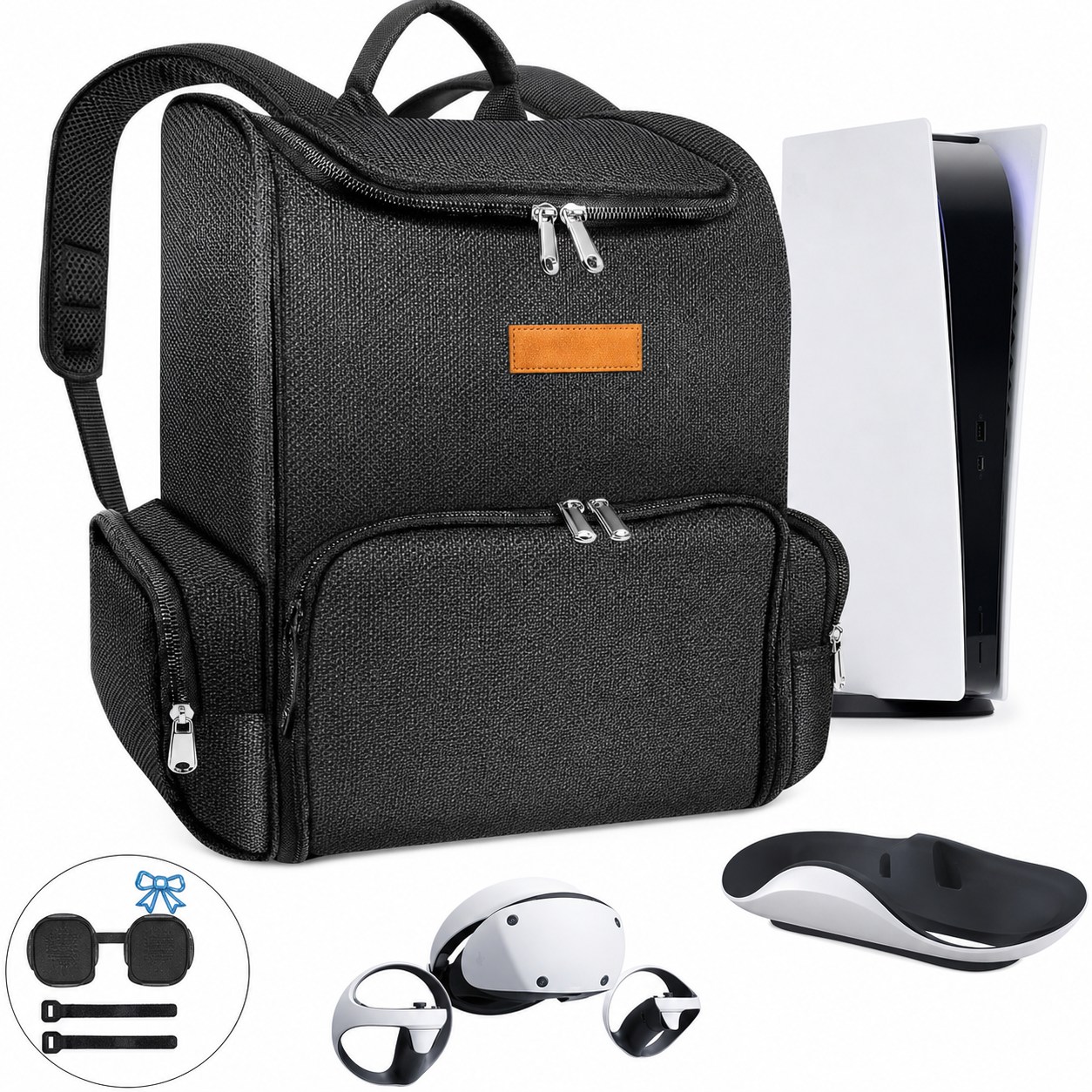 PS5 and PlayStation VR2 protective backpack with console and accessories for B2B buyers