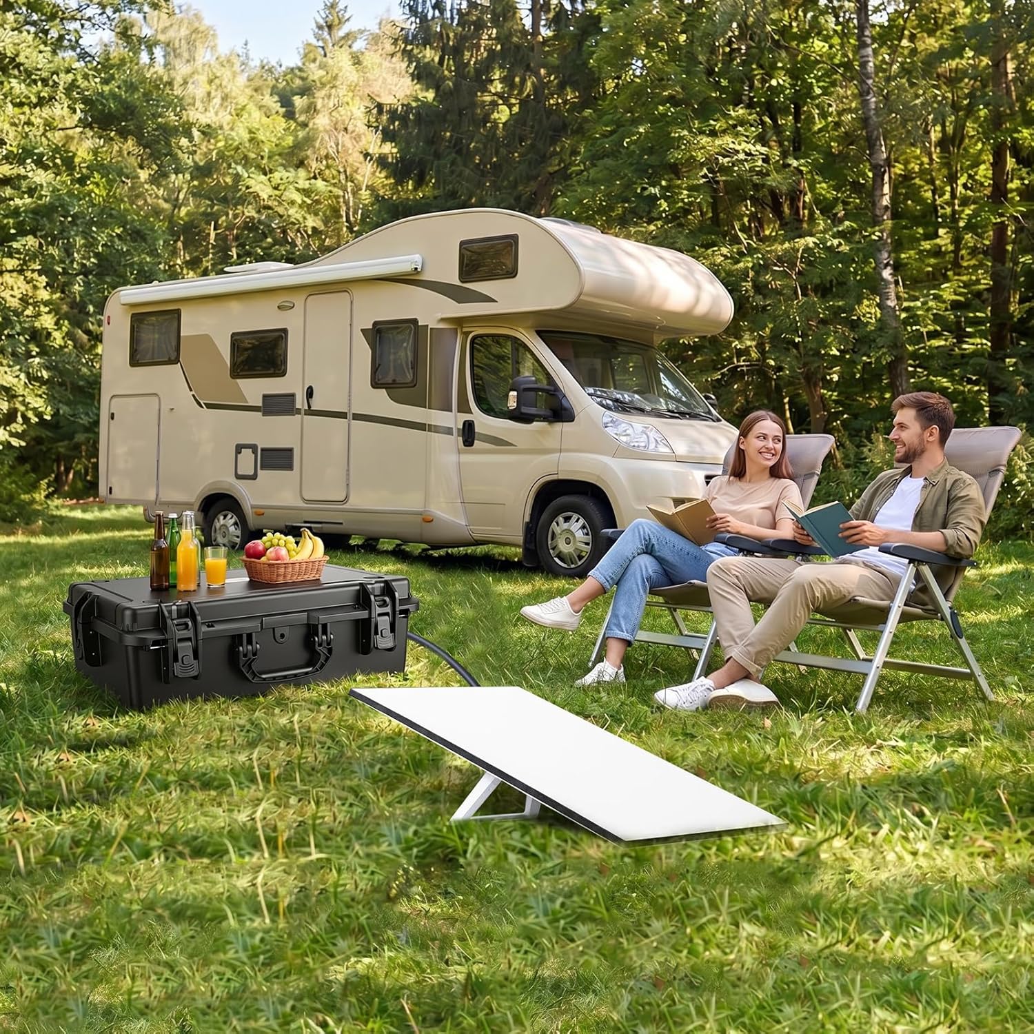 Starlink protective storage case for RV camping and remote connectivity